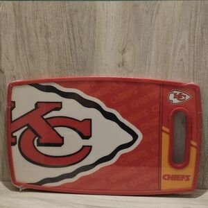 Kansas City Chiefs Cutting Board, Kitchen NFL Tailgating